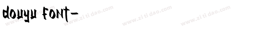 douyu font字体转换